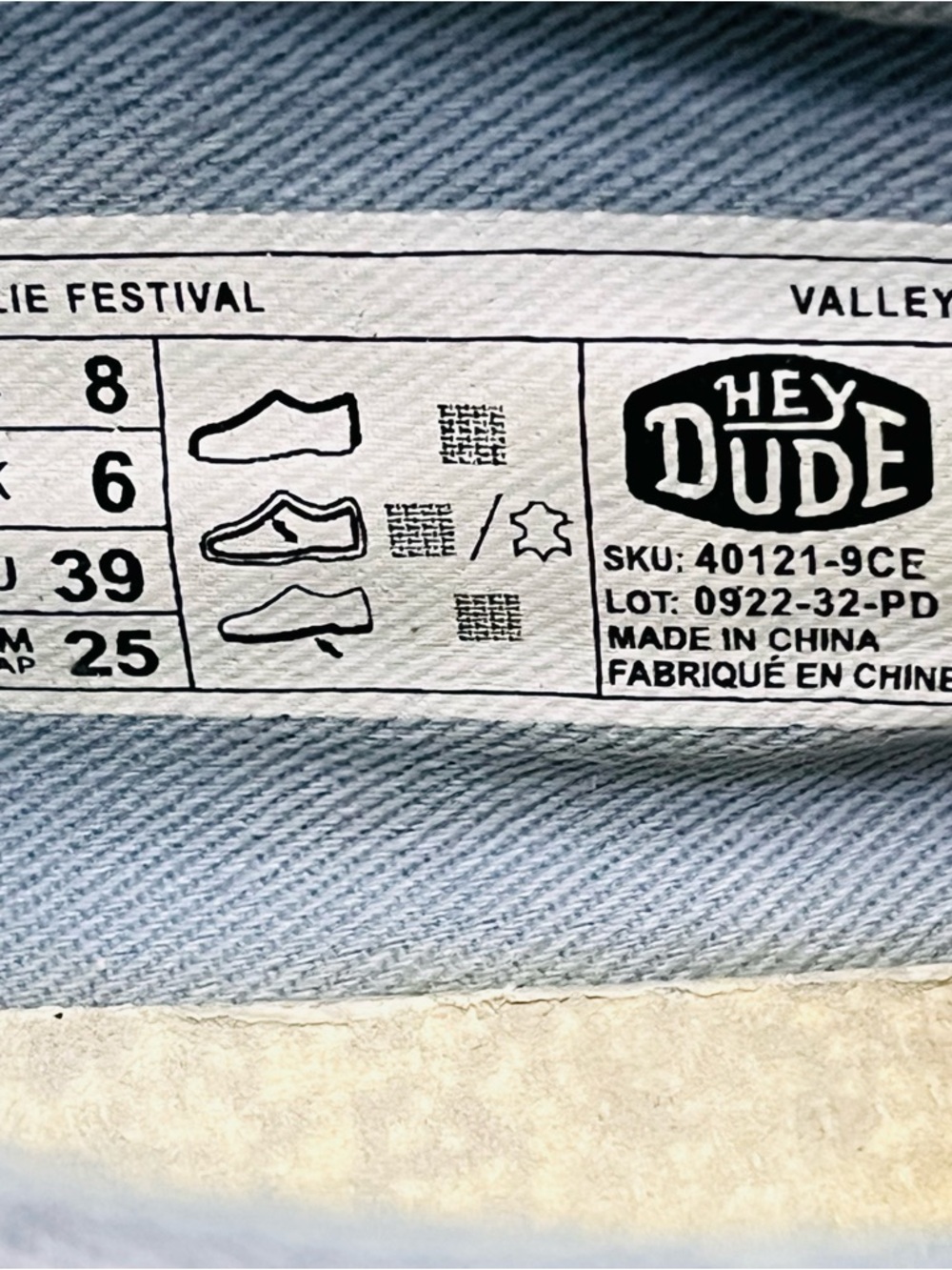 Hey Dude Women's Boho Ellie Festival Valley Slip On Shoes Sz 8 - Picture 10 of 10